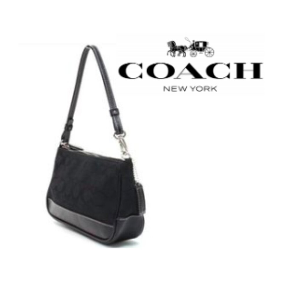 Coach Mini Vintage Pouch Purse in black